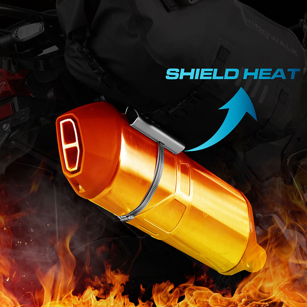 RHINOWALK MTR004 Motorcycle Exhaust Heat Shield Aluminum Anti-scalding Cover RHINOWALK MTR004 Motorcycle Exhaust Heat Shield Aluminum Anti-scalding Cover